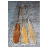 Vintage Wooden Canoe Paddles