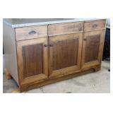 Rustic Hickory Lane Maple 6 Ft Vanity & Stone Top