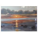 'A Southern Shore' J.VanKempen Watercolour