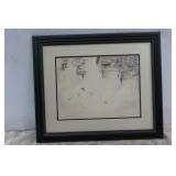 Janson Abstract Nude Etching