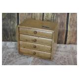 Vintage Oak Drawered Jewel Box