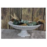 1941 Pedestal Bowl & Glass Fruit