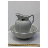 Wheat Pattern Ironstone Jug & Basin Set