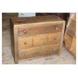 Vintage Wooden 3 Drawer Dresser