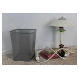 Modern Lamp, Metal Bucket,Pwr Bar & More