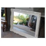 Vintage Carved Frame / Bevelled Wall Mirror