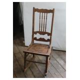 Unique Scrolled Back Rocking Chair