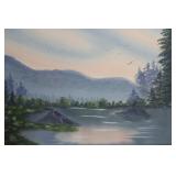 Mountainscape Oil On canvas Painting