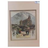 Early Barrie Ont  Hand Coloured Etching
