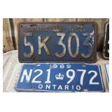 Vintage Licence Plate Collection