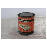 Early Canadian Tire Paper Label Auto Wash Tin