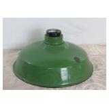 Green Enamel Service Station Light Shade  17'