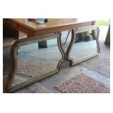 Pair Of French Carved Wood Mirrors