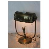 Art Deco 'Golfer 'Bankers  Desk Lamp