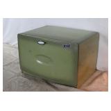 Mid Century Greem Counter Bread Box