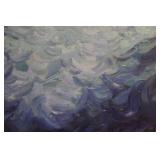 1960s Abstract Oil Painting  G.Force