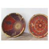 Southwestern Native Coiled Wicker Basket 16'