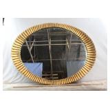 Francisco Hurtado Scalloped Oval Sunburst Mirror