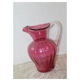 Cranberry Glass Water Pitchure