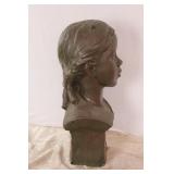 ' Little Girl' Bessie Potter Vannoh Plaster Bust