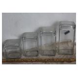 MCM Glass Cannister Set