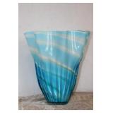 14' Murano Swirl Glass Vase MCM