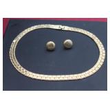 Costume Necklace & GF Earings