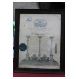 The Grand Lodge Masons Certificate