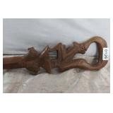 African Carved Wooden Walking Stick