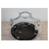 M/C Ashtray Stand Handle & Glass Ashtray