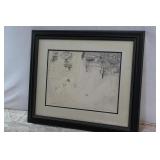 Modernist Nude Lithograph  Signed Janson
