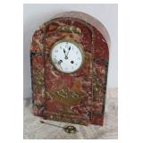 Art Nouveav French Marble Mantle Clock