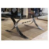 MCM Chrome Base Coffee Table