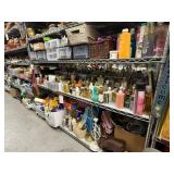 2 shelves of vanity items - see description