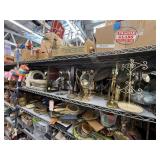 2 shelves of vanity mirrors - see description