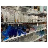 2 shelves of stemware - see description
