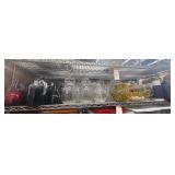 1 shelf of assorted vintage glass jars