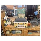 Cabinet with assorted decor