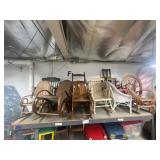 Lot of assorted wooden kids chairs