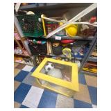 Lot of assorted kids sports toys