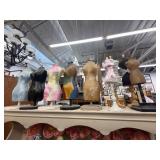 Lot of 11 assorted tabletop mannequins