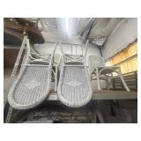 Lot of 6 wicker chairs