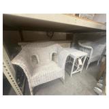 Lot of 5 wicker furniture set