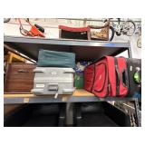 Lot of 8 assorted suitcases and trunks