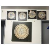 Lot of 5 frames