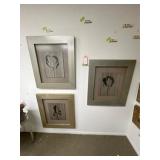 Lot of 3 frames
