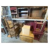 Lot of 13 assorted wood furniture
