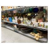 2 shelves of canisters and jars - see description