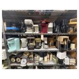 3 shelves of assorted kitchenware