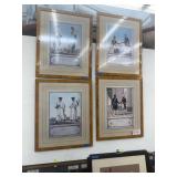 Lot of 5 art frames